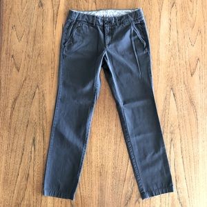 J.Crew Slate Gray Mid-rise Waverly Chino Pants (Size 4 Petite)